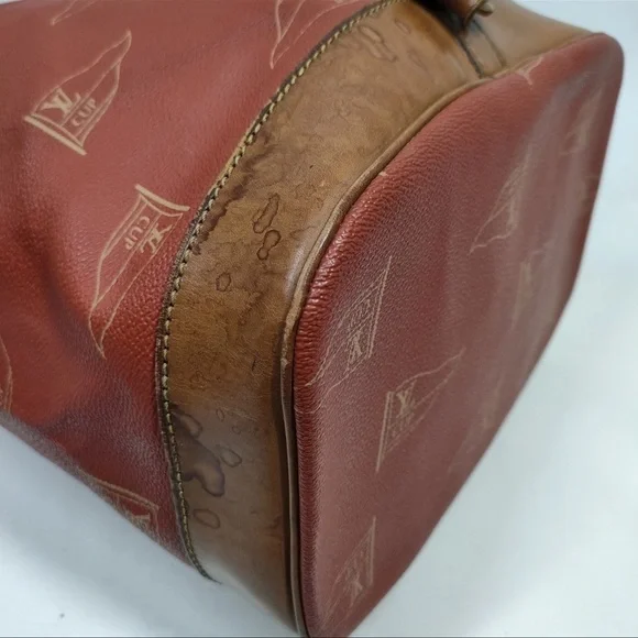 Louis Vuitton LV Cup 1995 America’s Cup Red Canvas Bucket Bag Vintage Rare - Picture 6 of 10
